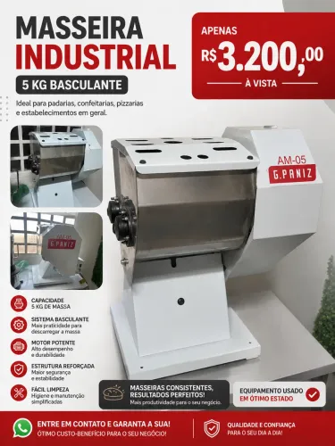 Masseira industrial 5kg
