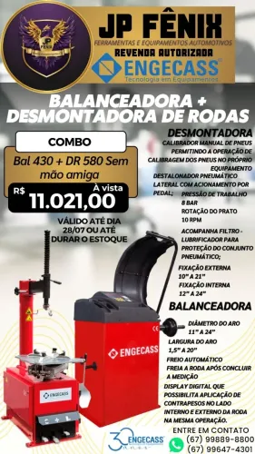Combo Balanceadora + Desmontadora de Rodas