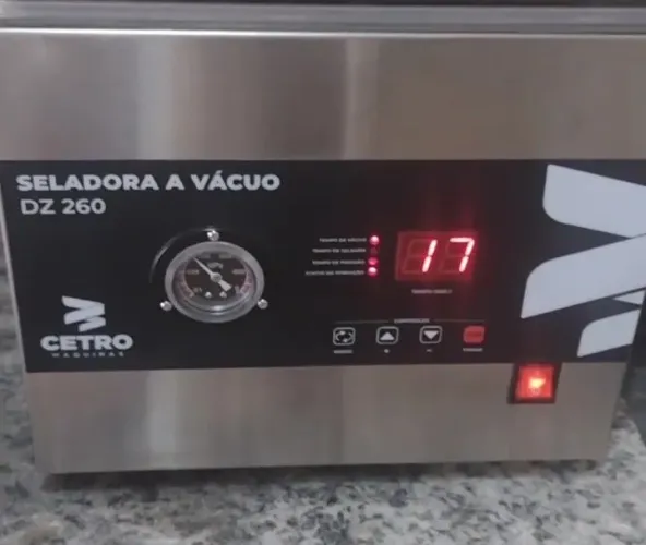 Seladora a vácuo inox cetro dz 260 <br>Parcelo Cartão.