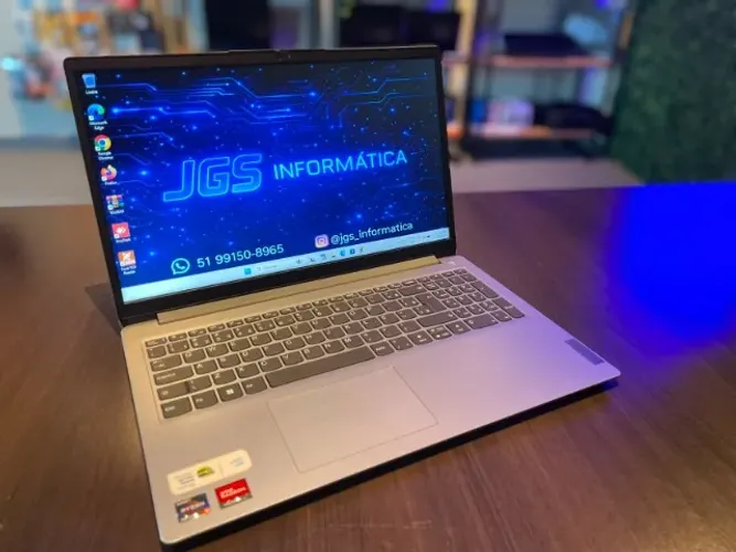 Notebook Ryzen 5 com placa dedicada AMD / NVMe 256GB / 01 ano garantia!