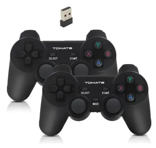 Combo 2 Controle Joystick Sem Fio Para Computador E Notebook