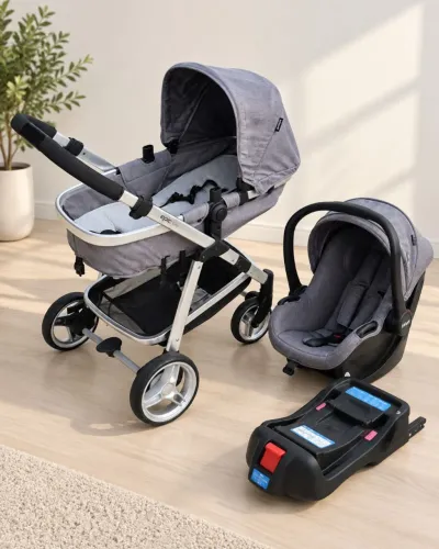 Carrinho Infanti Epic Lite + Bebê Conforto + Base | Completo