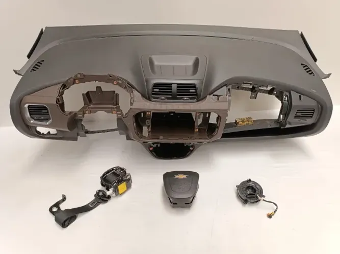 Kit Airbag | Chevrolet Spin 2018 A 2022 - S/Módulo (Usado/Original) - Moldura Marrom