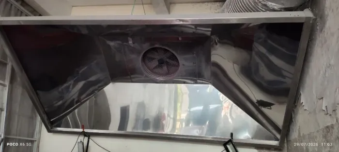 COIFA INDUSTRIAL AÇO INOX ESCOVADA 3 METROS