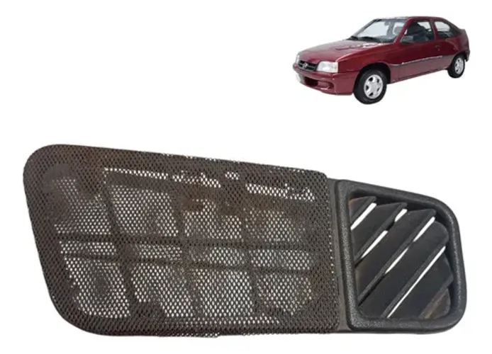 Tela Difusor Ar Alto Falante Lado Esquerdo Chevrolet Kadett Preto