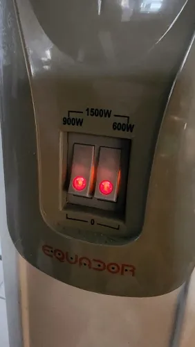 Aquecedor de Ambiente Mallory 110V Termostato - Barato (Detalhe na Base)