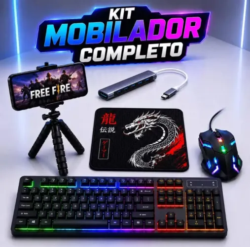Mobilador de Games Completo Gamer RGB