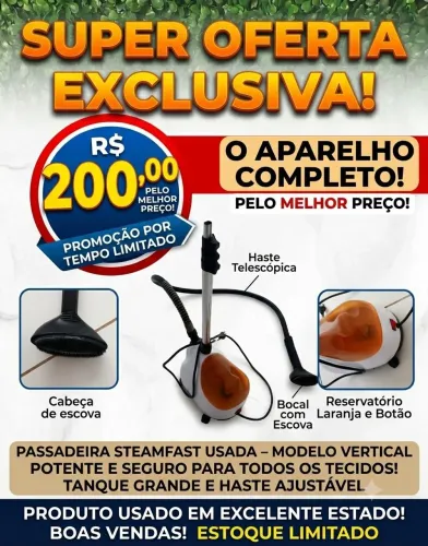 Passadeira Streamfast usada 