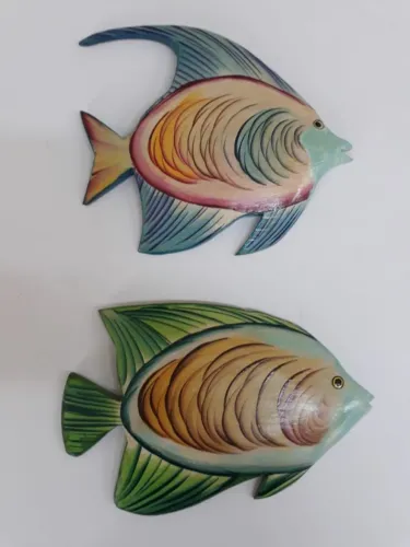 Quadros Artesanais Decorativos de Peixes
