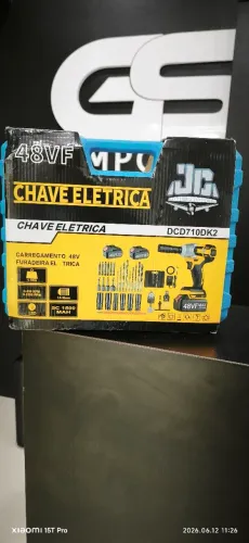 KIt35 Chave De Impacto 1/2 Parafusadeira Furadeirav 2 Baterias 48v 350nm 3500rpm