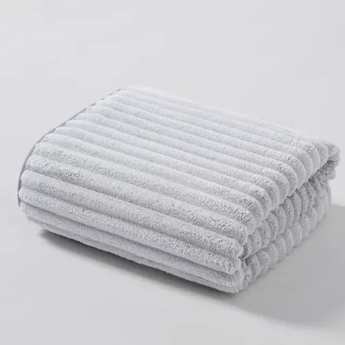 Toalha de banho premium veludo coral