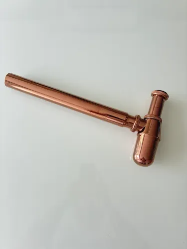 Sifão para pia banheiro Rose Gold Pingoo