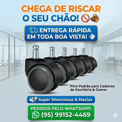 Rodinhas de cadeira de escritório rodízio em silicone roda de cadeira gamer
