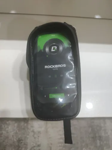 Bolsa para bicicleta com suporte para celular 