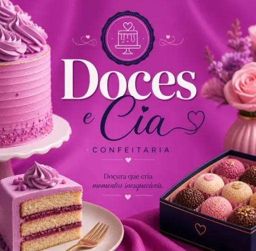 Bolos e brigadeiro.
