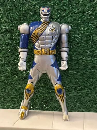 Power Rangers Wild Force Spin Morphin Lunar Wolf Ranger Figure Bandai 2001