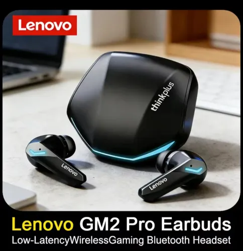 Fone bluetooth Lenovo GM2 PRO - tecnologia e design 