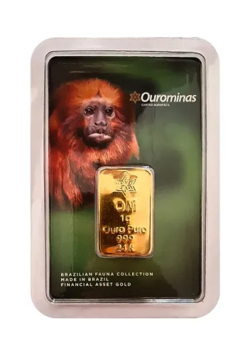 MEDALHA OURO PURO 999 1G