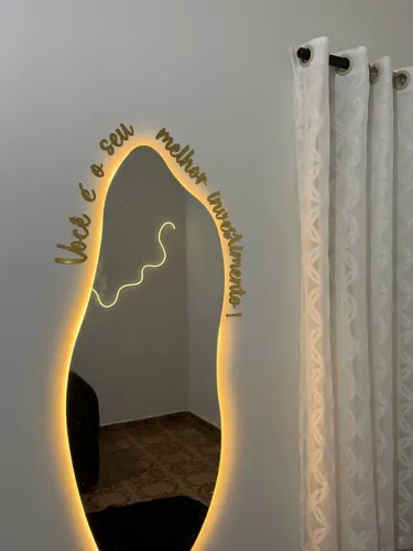 Espelho orgânico com Led