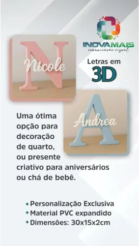 Letras em 3D