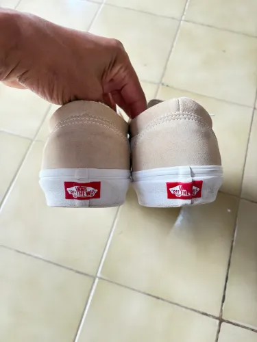 Tênis vans original de couro bege 