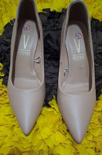 scarpin de bico fino Vizzano, bege. Número 38<br>N° 38