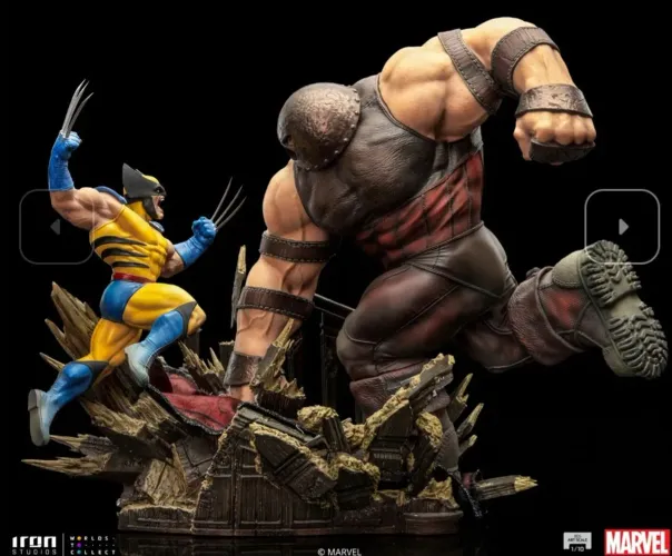 Wolverine vs Juggernaut Exclusivo Iron Studios X-Men