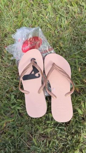 Havaianas Slim Rose gold 35/36 Lacrada
