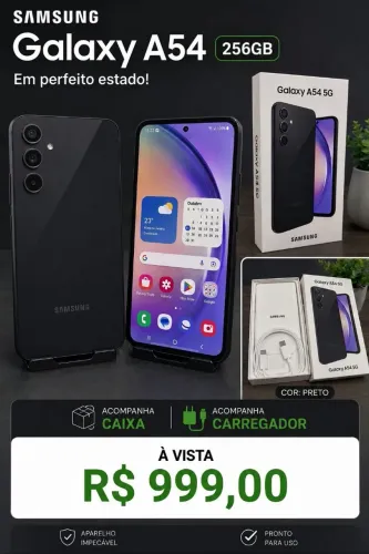 Samsung Galaxy A54 256GB Preto