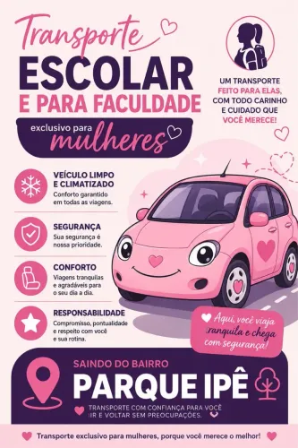 Transporte escolar e para faculdade !