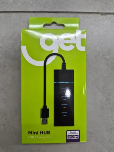 Mini HUB USB 3.0 com 04 Portas Get