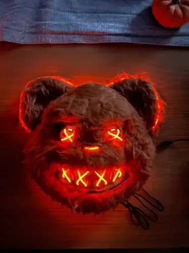 Máscara de terror Urso ou Coelho com led