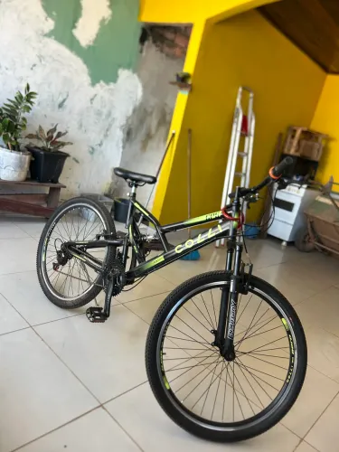 Bicicleta Aro 26 Colli GPS 21 Marchas Freio V-Brake em Aço Carbono