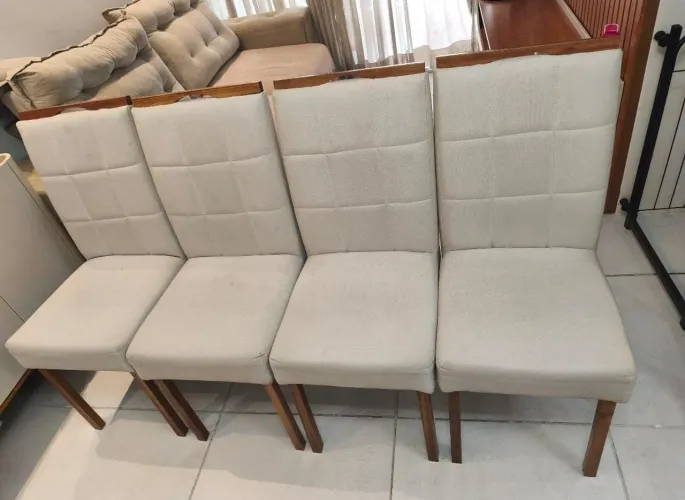 Kit 4 cadeira de jantar da exclusiva