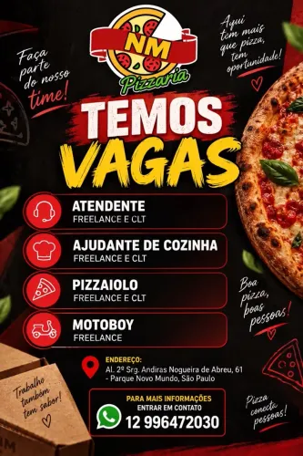 Contratando pizzaiolo