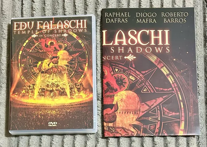 Edu Falaschi DVD Temple Of Shadows com Pôster