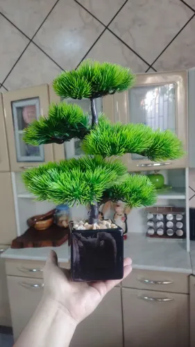 Bonsai Artificial com vaso suporte