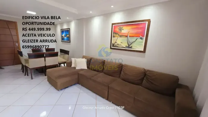 Edificio Vila Bela 3 qtos 98 m com planejados e ar condicionado cozinha separada com plane