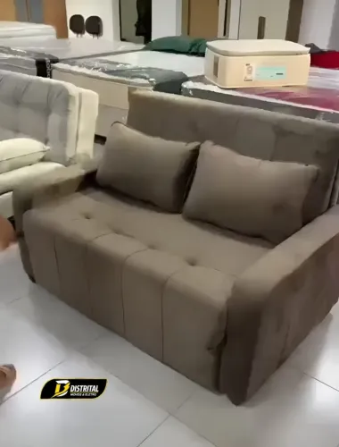 Sofá Cama Amora Veludo 1,38m Pronta Entrega