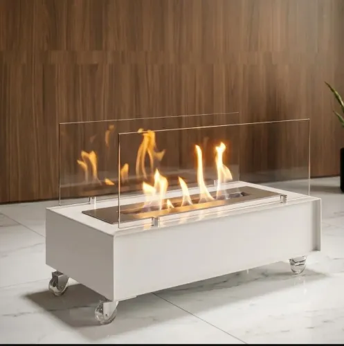 Lareira Ecológica Portátil a Bioetanol - Queimador Inox 304 (Aquece 40m²)