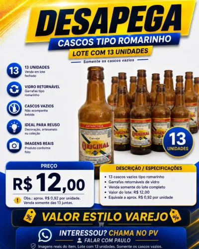 Cascos de Cerveja Romarinho 