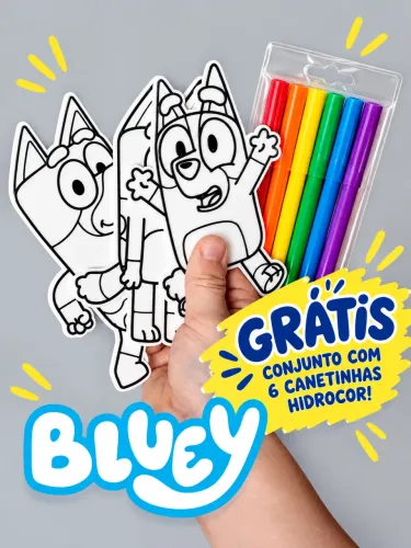 Kit de Pintura Personalizado com jogo com 6 canetinhas