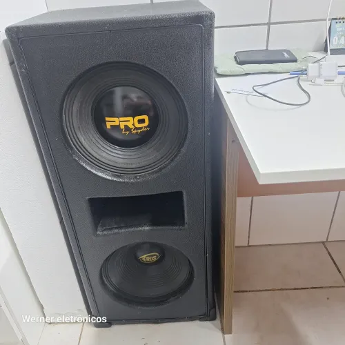 Par caixas de som  2x12 pol