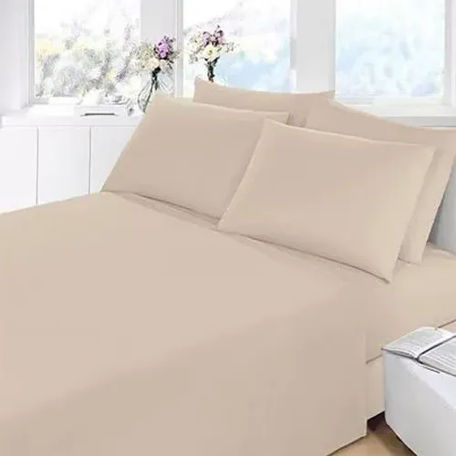 JOGO DE CAMA QUEEN CORTTEX BEGE 200 FIOS