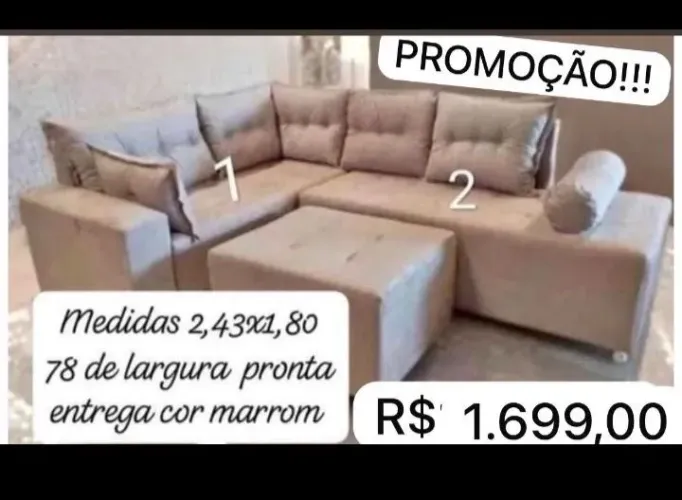 sofá aurora 2,43x1,80 contato *)