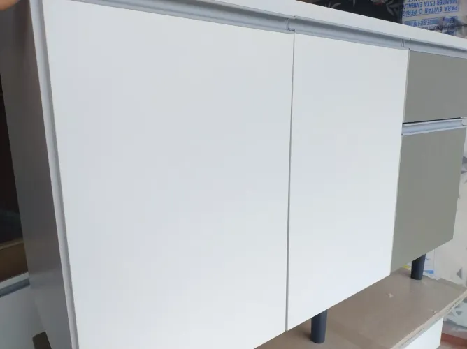 Balcão com pia inox novos com fundo concretado