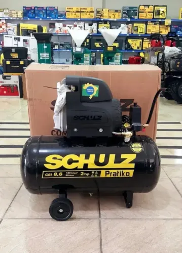 Compressor 50L 120 Psi Schulz Motor 2cv - Novo (Loja)