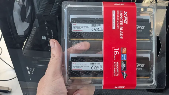 XPG Lancer Blade DDR RGB memory 16 GBx2 6000MT/s PC5-48000