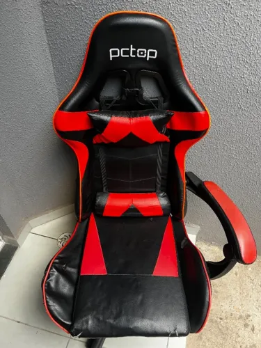 Cadeira Gamer PCTop Racer 1006 - Preto e Vermelho
