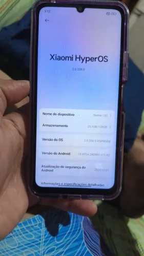 Redmi 13 preto com 128gb 800,00 acompanha: caixa, carregador, película e capa.